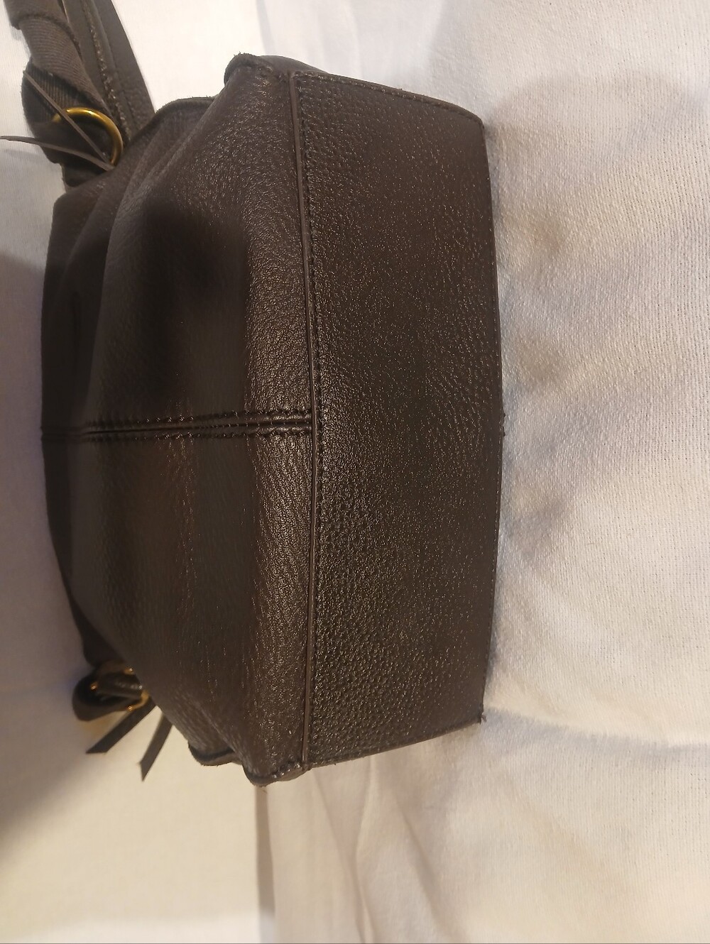 The Sak Crossbody Bag Leather Brown Pebbled Leather Silverlake - Picture 7 of 13